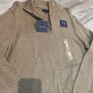CROFT & BARROW QUARTER ZIP SWEATER